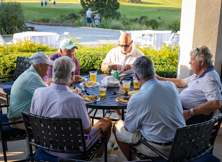 Hampton Hall members enjoying a social event