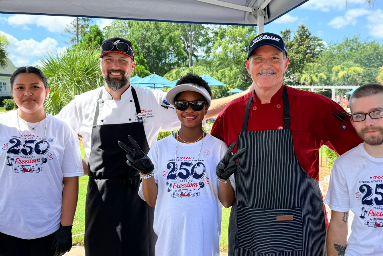 Hampton Hall staff serving members